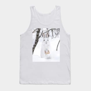 Snowshoe Hare in the snow Tank Top